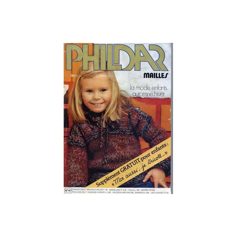 PHILDAR MAILLES N° 47 : LA MODE ENFANTS AUTOMNE HIVER