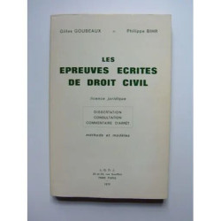 Les Épreuves écrites de droit civil - licence juridique...
