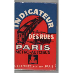 Guide indicateur des rues de Paris avec les stations du...