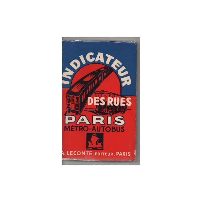 Guide indicateur des rues de Paris avec les stations du...