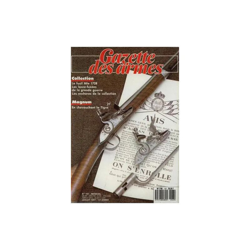 gazette des armes N° 167 : le fusil mle 1728 - les lances fusées...