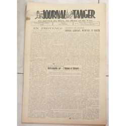LE JOURNAL DE TANGER AU SERVICE DU BIEN DU BEAU ET DU VRAI...