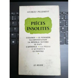 Pièces insolites Edition originale 1970