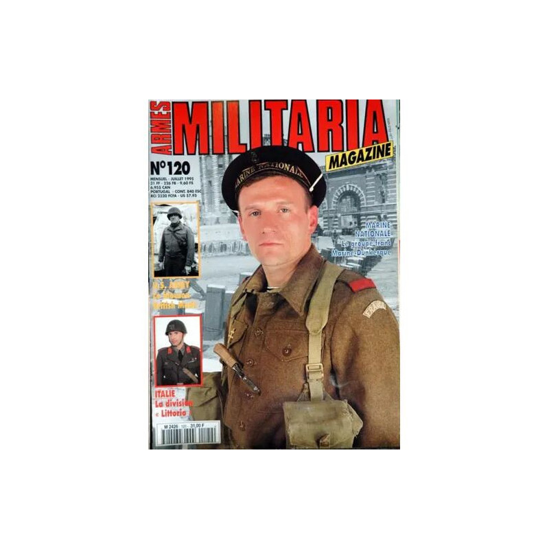 ARMES MILITARIA MAGAZINE N° 120 DU 01/07/1995 - MARINE NATIONALE -...