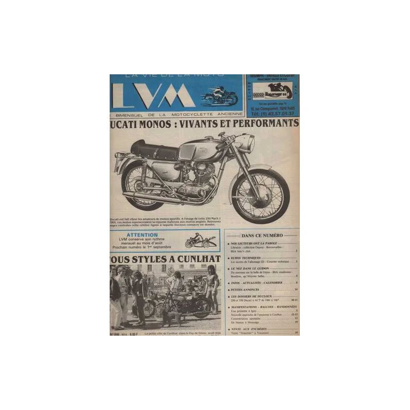LVM/la vie de la moto N° 90.14 : ducati 250 et 350 a act/les...