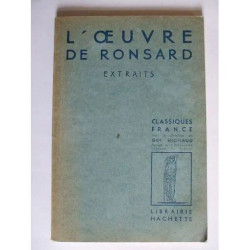 l'oeuvre de ronsard extraits