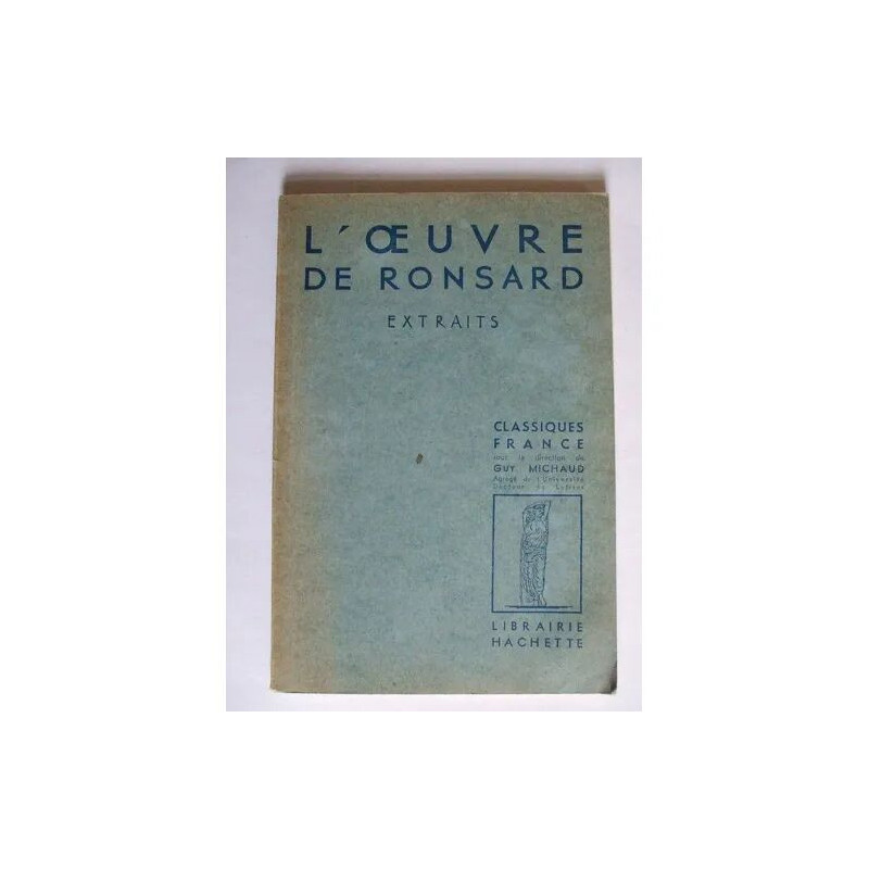 l'oeuvre de ronsard extraits