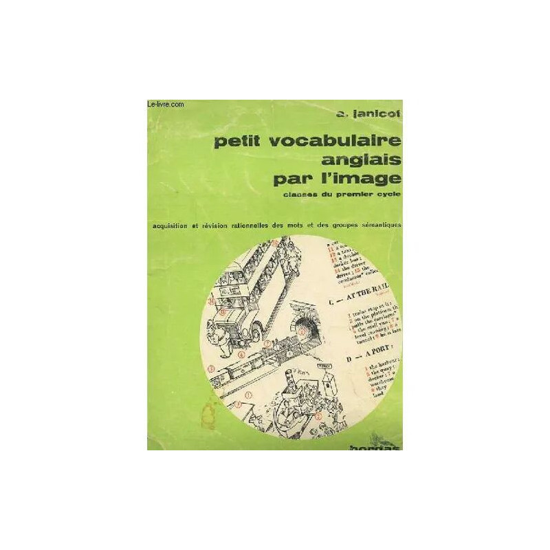 Petit Vocabulaire Anglais Par L'image - 1er - 2ème - 3e Langue