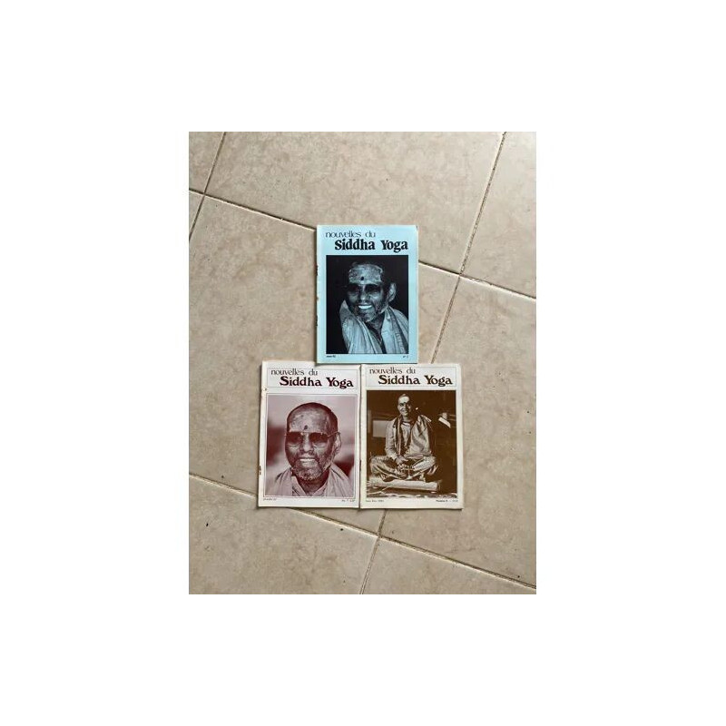 LOT DE 3 REVUES NOUVELLES DU SIDDHA YOGA NUMÉRO 1 NUMERO 7 NUMERO 9