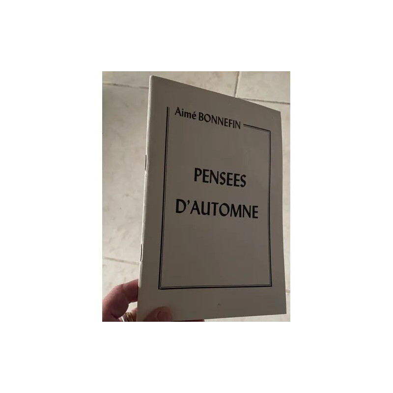 Pensées d'automne
