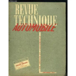 Revue Technique Automobile N°101 - Septembre 1954 Sommaire : Le...